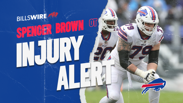 Bills injury report: OL Spencer Brown doubtful for Sunday