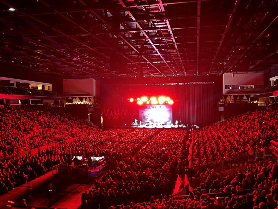 Acrisure Arena during a performance by the Doobie Brothers on December 15, 2022.