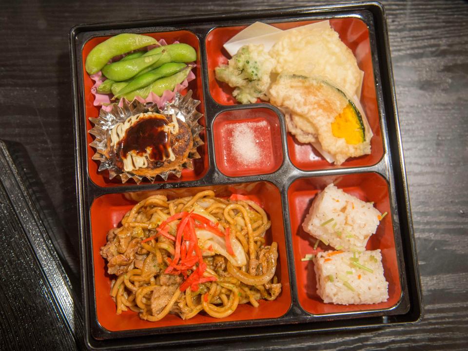 A Japanese bento box