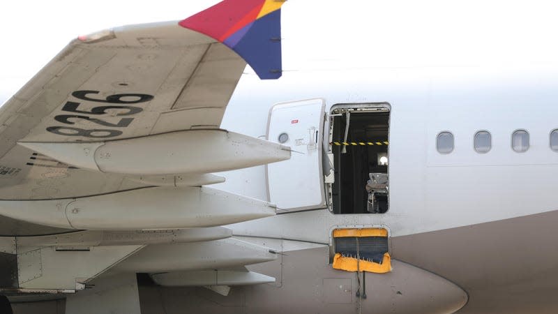 An Asiana Airlines passenger opened the emergency exit mid-flight