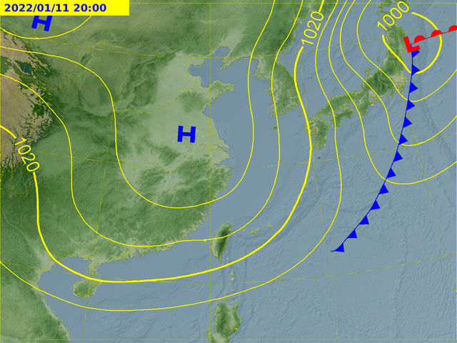 下週二（11日）將變天。（圖／翻攝自中央氣象局）