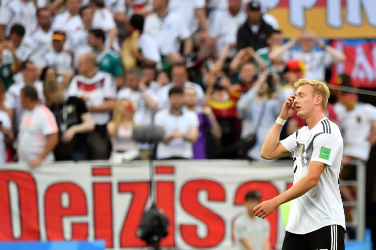 Germany forward Julian Brandt criticised over a selfie