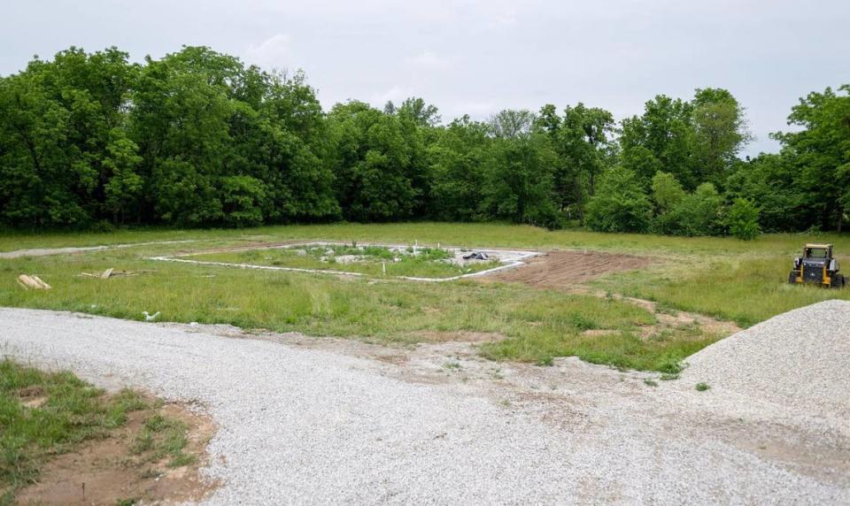 Nathan and Kristyn Frazee expected to already be living on this plot of land near Warrensburg, Missouri.