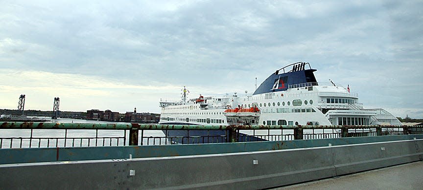 The 528-foot Nova Star cruise ferry arrived in Portsmouth for a 24-hour visit at the Port of New Hampshire in Portsmouth on Tuesday, May 13, 2014. The ferry is scheduled to begin its service between Portland, Maine, and Yarmouth, Nova Scotia, Canada, on Thursday, May 15, 2014.