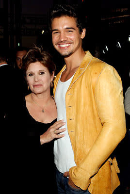 Carrie Fisher and Steven Strait at the Hollywood premiere of Lions Gate Films' Undiscovered