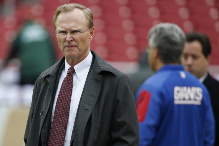 Giants co-owner John Mara raised many eyebrows in his team's handling of the John Brown domestic violence case. (AP) 