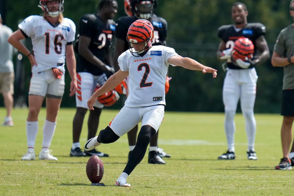 Cincinnati Bengals place kicker Evan McPherson was frustrated by his inconsistency in 2022.