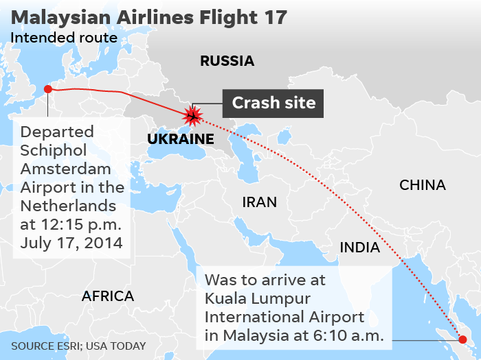 After a five-year probe, Dutch-led investigators charged four suspects with murder in the shootdown of Malaysia Airlines Flight MH17 over Ukraine in 2014.