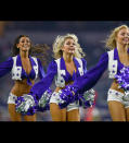 Cheerleaders for the Dallas Cowboys