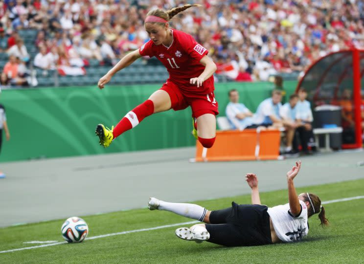 Beckie scored 20 seconds into her first Olympic game. (Getty Images)