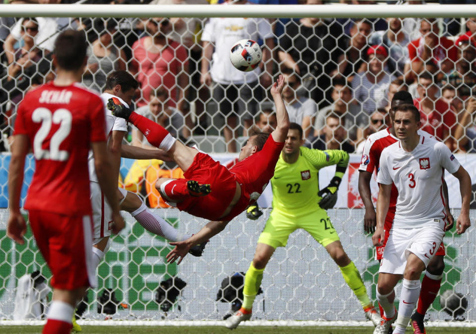 Shaqiri scores his side’s first goal