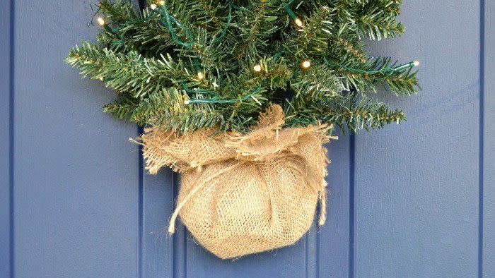 diy christmas door decorations mini tree