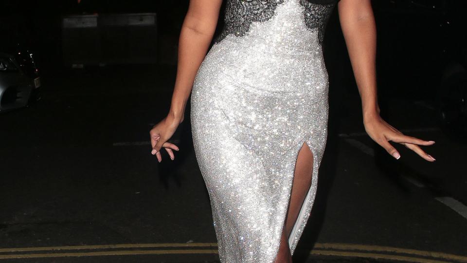 Maya Jama attended the Sabina Bilenko Couture Christmas party at The Twenty Two in London