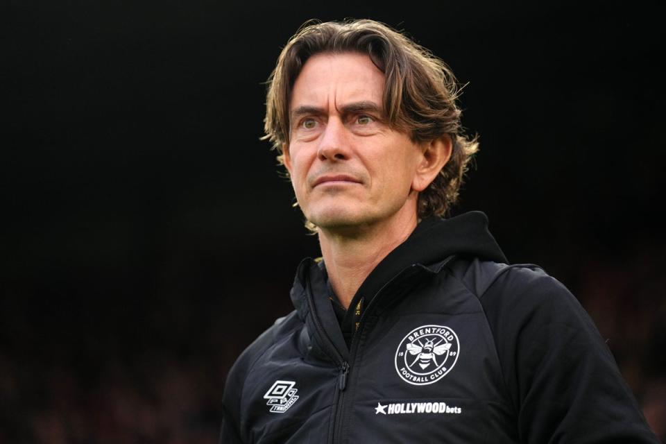 Brentford head coach Thomas Frank has opted to avoid joining the dysfunction at Goodison Park (PA Wire)