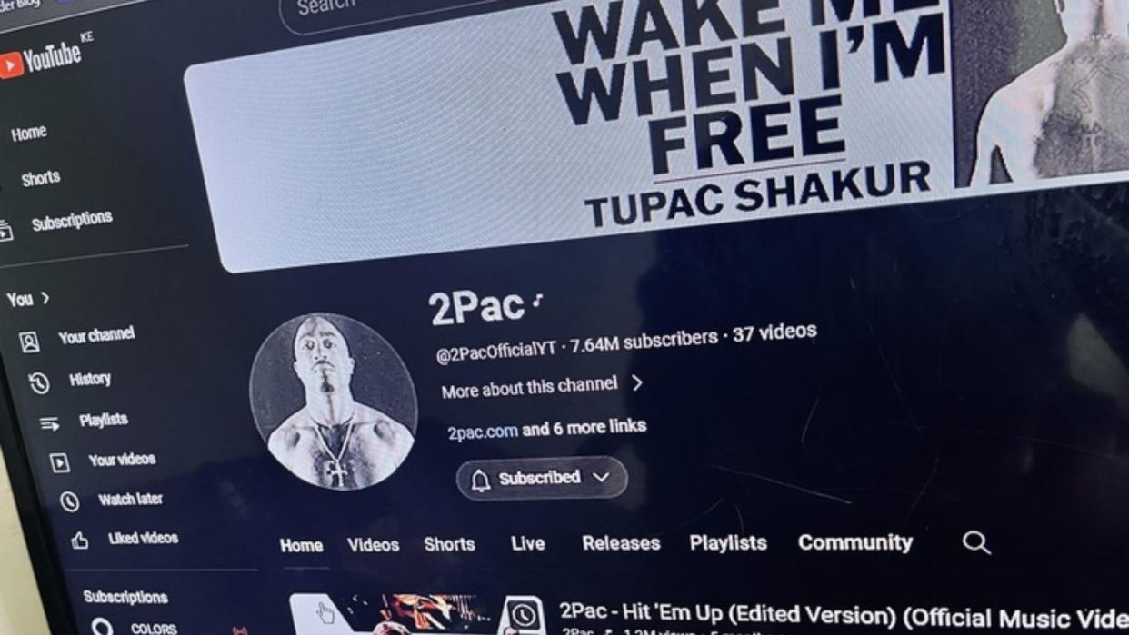  Tupac Shakur YouTube Channel. 