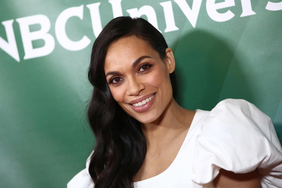 PASADENA, CALIFORNIA - JANUARY 11: Rosario Dawson attends the 2020 NBCUniversal Winter Press Tour at The Langham Huntington, Pasadena on January 11, 2020 in Pasadena, California. (Photo by Tommaso Boddi/WireImage)