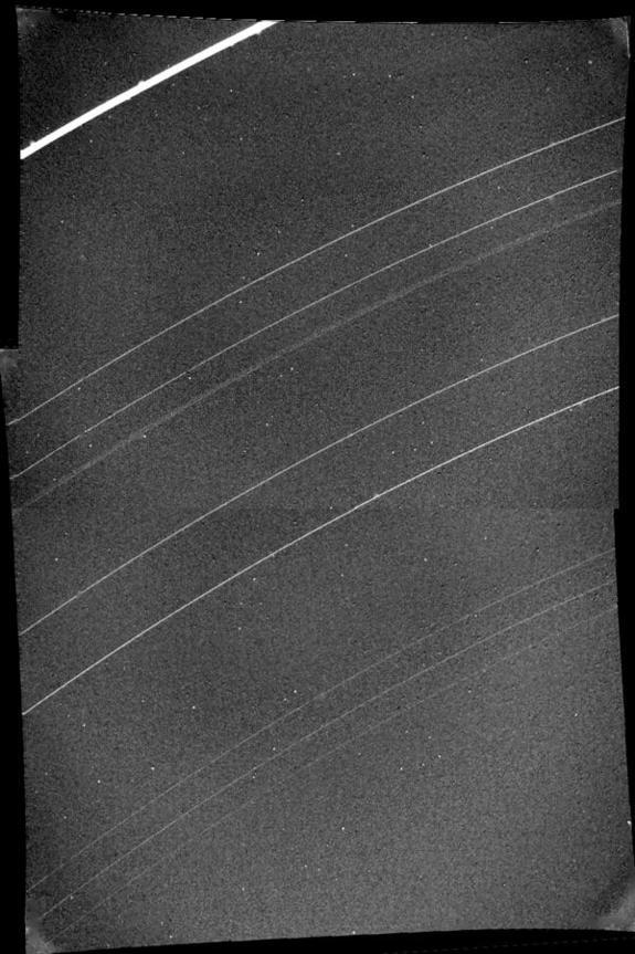 Voyager 2 observed the expansive rings of Uranus on Jan. 24, 1986, discovering two previously unknown rings.