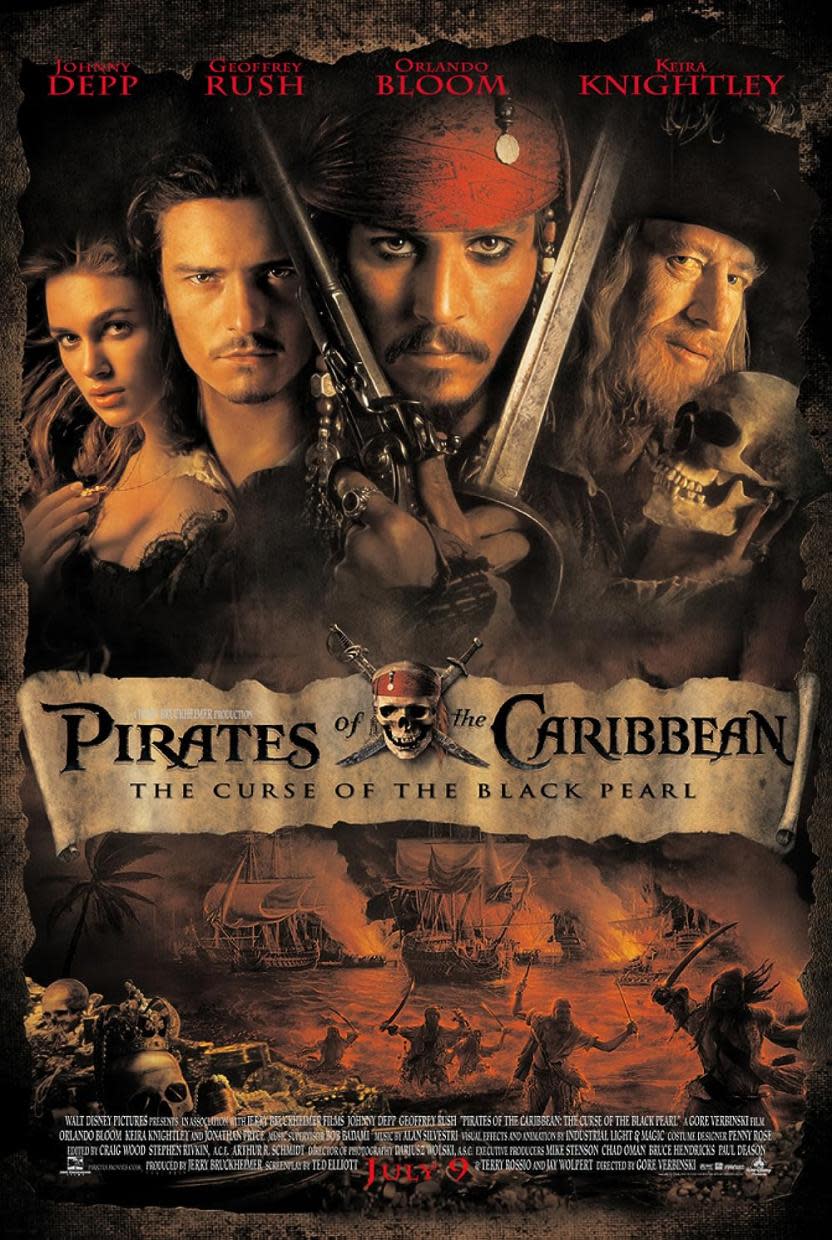 Póster oficial de Piratas del Caribe: La Maldición del Perla Negra (Fuente: IMDb)