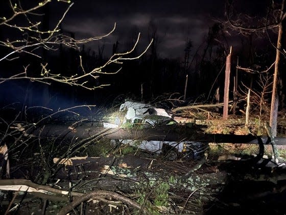 A severe storm struck McCormick's Creek State Park where people were camping Friday night.