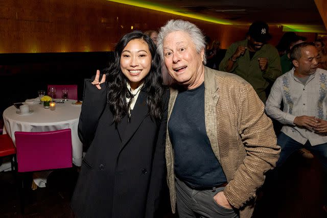 <p>Rebecca Michelson</p> Awkwafina and Alan Menken