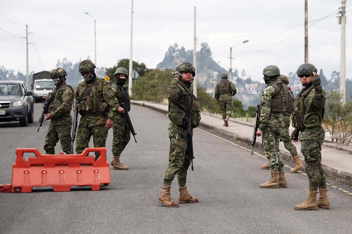 Inmates in six prisons in Ecuador have released 50 guards and seven police officers who had been taken hostage (AFP via Getty Images)