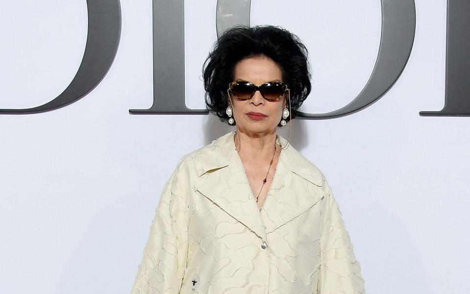 Bianca Jagger attends the Dior autumn/winter 2020 show at Paris Fashion Week - Getty