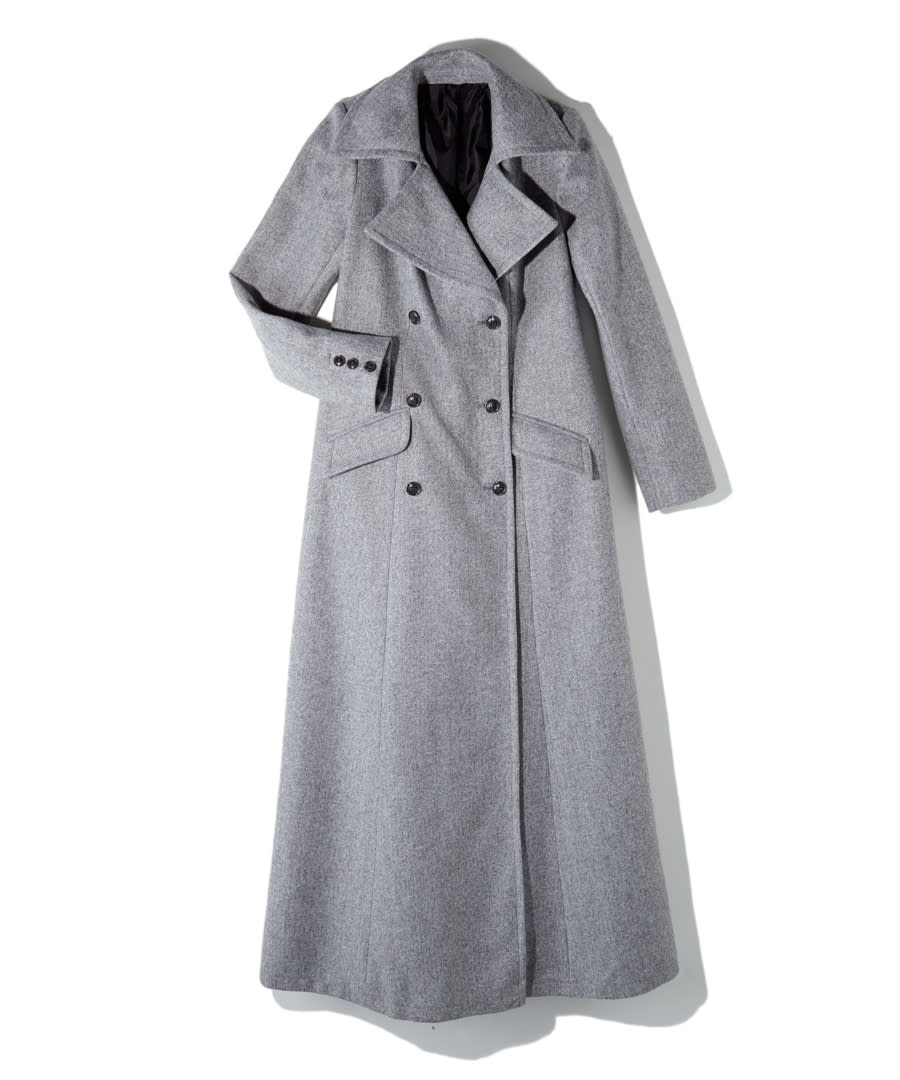 LIGHTWEIGHT DOUBLE-BREASTED MAXI COAT