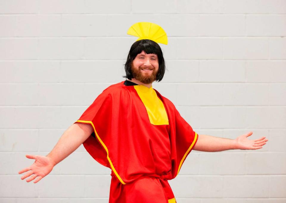 Erik Standen, 23, cosplays as Kuzco from ‘The Emperor’s New Groove’ movie during Florida Supercon 2023 at the Miami Beach Convention Center on Friday, June 30, 2023 in Miami Beach, Florida.