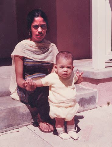 Kamala Harris/Facebook Kamala Harris as a child and her mother Shyamala Gopalan Harris.