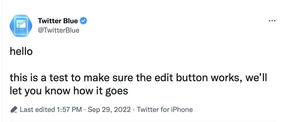 Edit button tweet