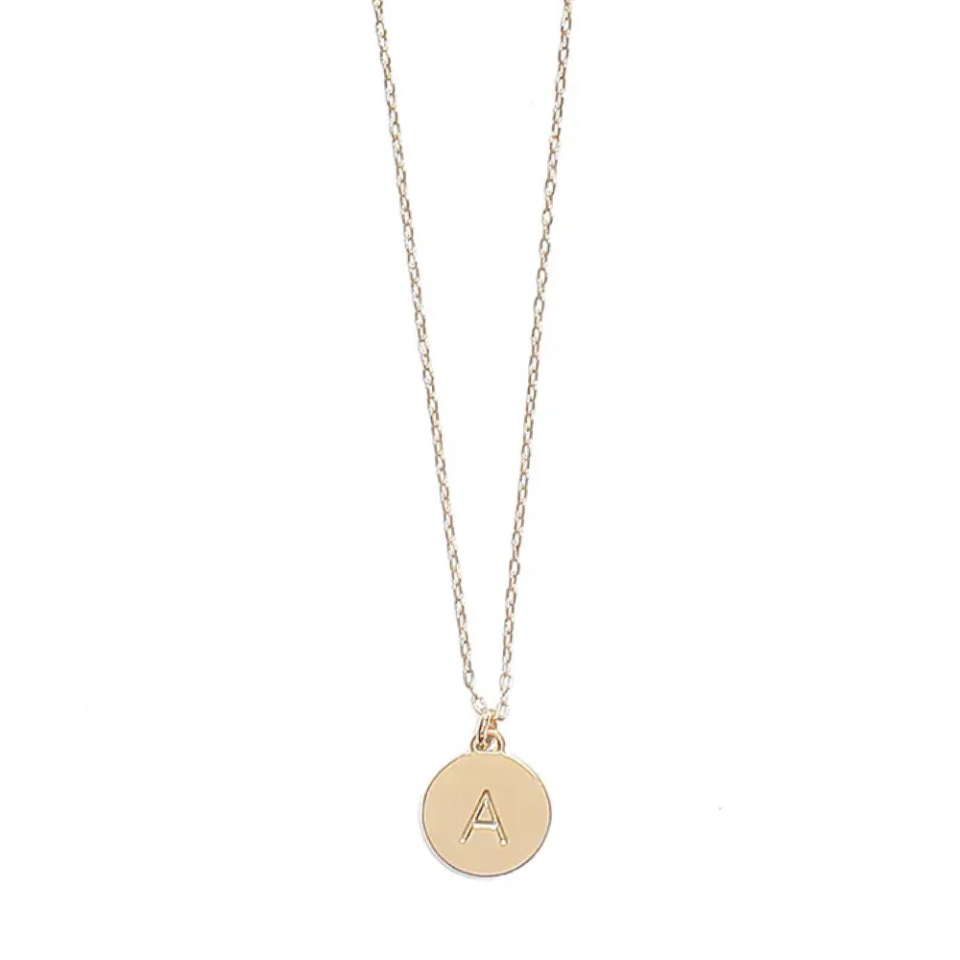 Mini Initial Pendant Necklace - Credit: Kate Spade.