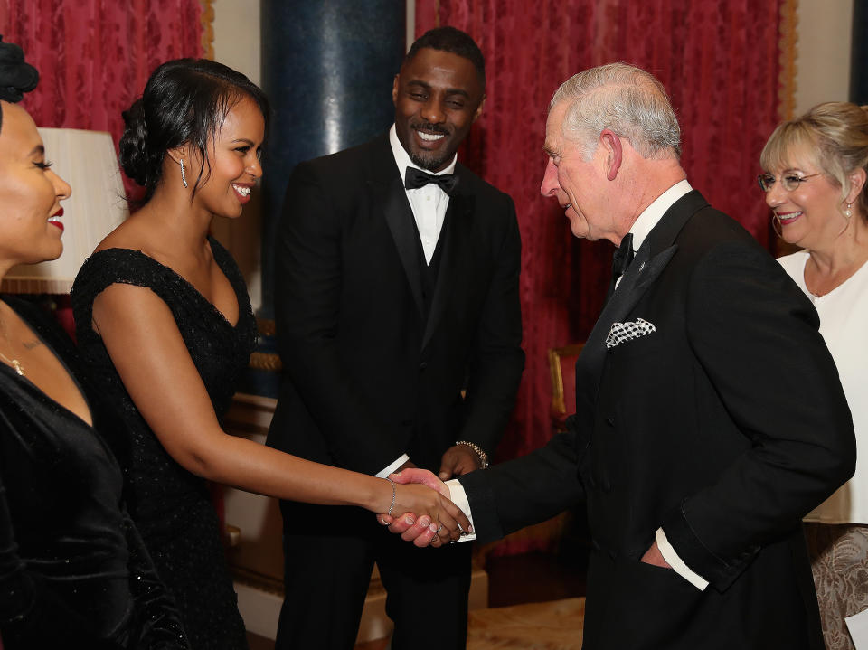 Idris Elba Introduces His New Girlfriend to Prince Charles