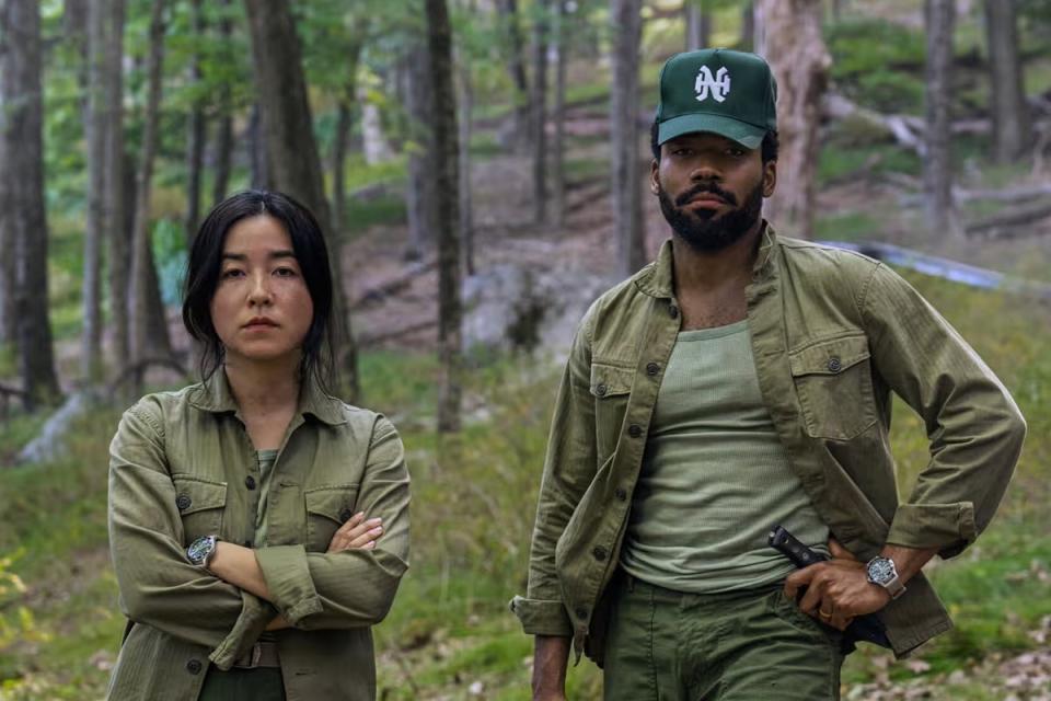 Maya Erskine and Donald Glover in ‘Mr & Mrs Smith’ (David Lee/Prime Video)