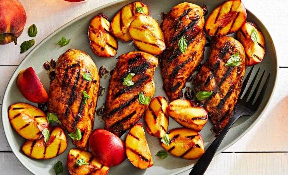 Peach Balsamic Grilled Chicken