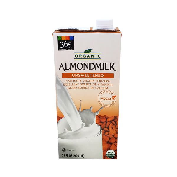 Whole Foods 365 Unsweetened Almond Milk