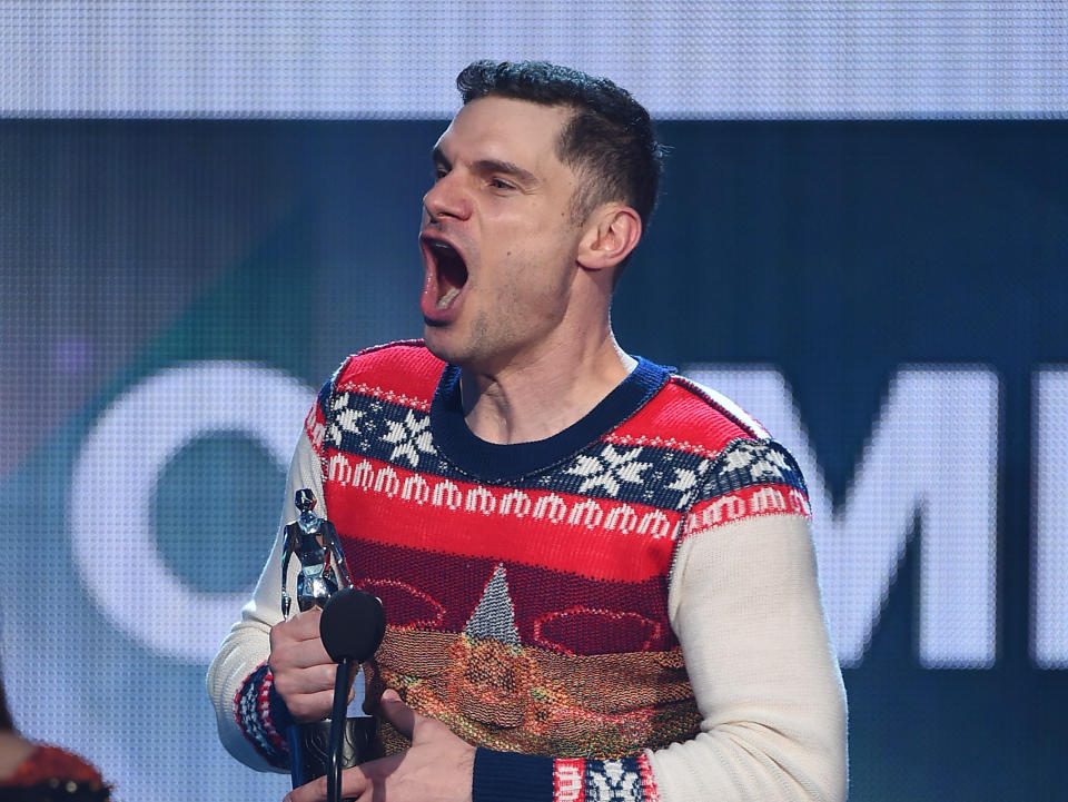 Flula Borg accepts the award for Best Comedy Series, at VH1's 5th Annual Streamy Awards on September 17, 2015. (Photo by Kevin Winter/Getty Images for Dick Clark Productions)