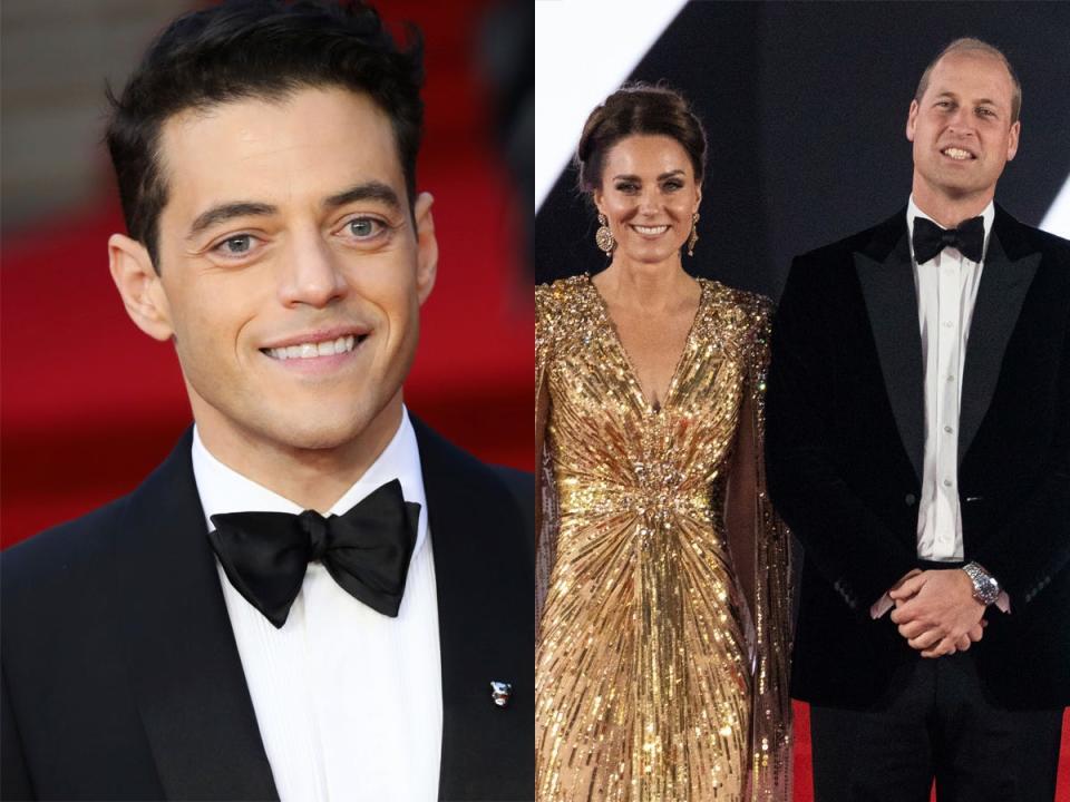 On the left: Rami Malek at the UK premiere of 