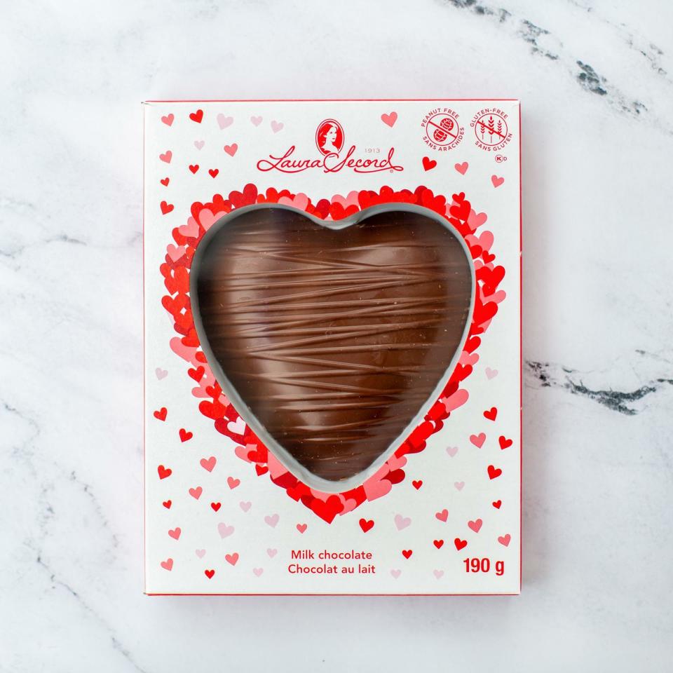 Solid Milk Chocolate Heart. Image via Laura Secord.