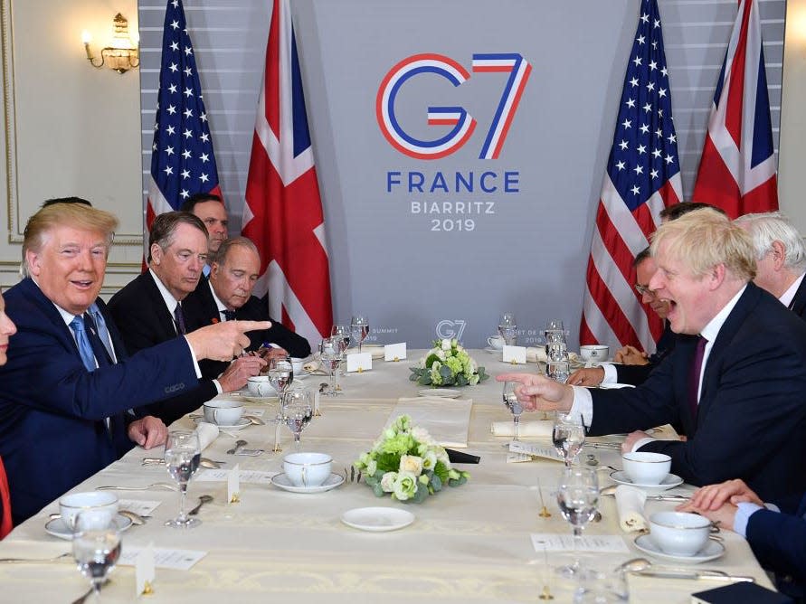 boris johnson trump g7