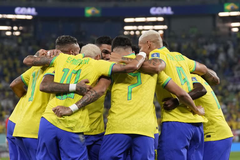 El brasileño Vinicius Junior convirtió el primer gol de Brasil ante Corea del Sur