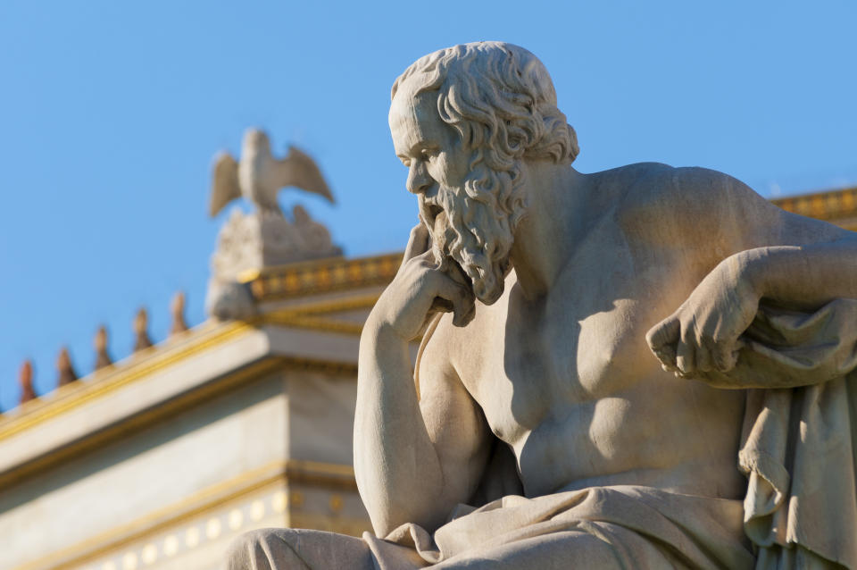 A statue of Aristotle