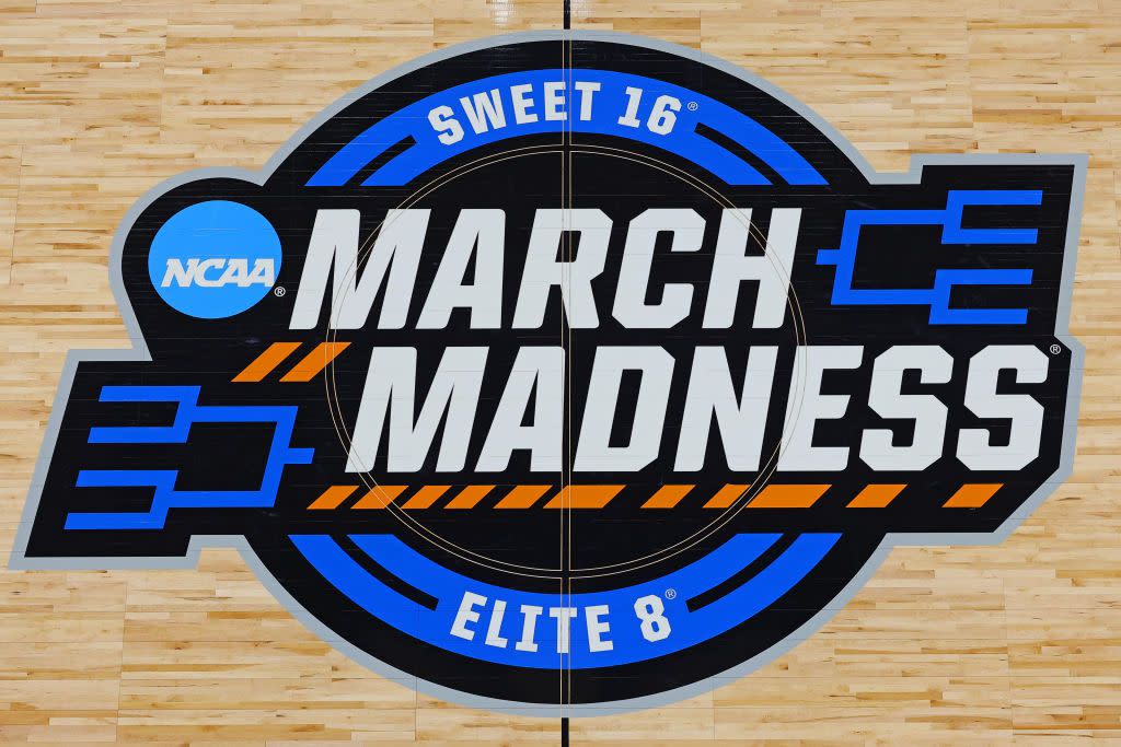 march madness basketball court