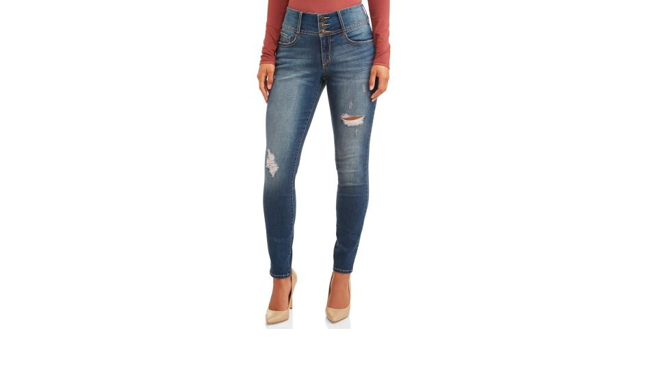 Paulina Sculpting Destructed Skinny Jean. (Photo: Walmart)