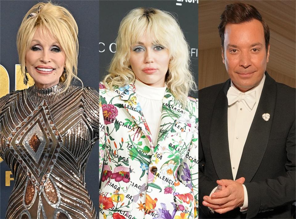 Dolly Parton, Miley Cyrus, Jimmy Fallon