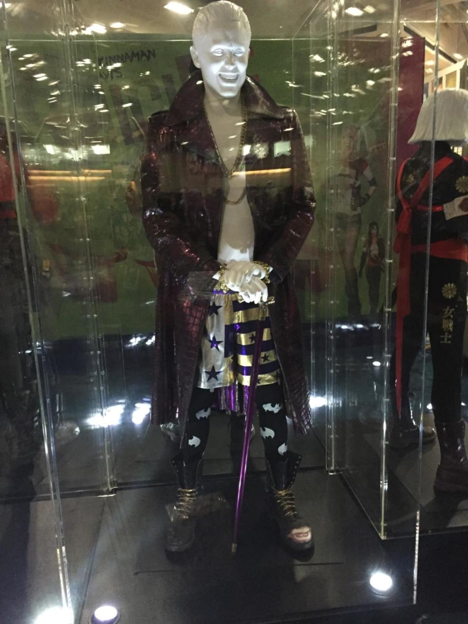 <p>The purple leather jacket might give Killer Croc pause, but the latest screen version of the Joker definitely has style.</p>