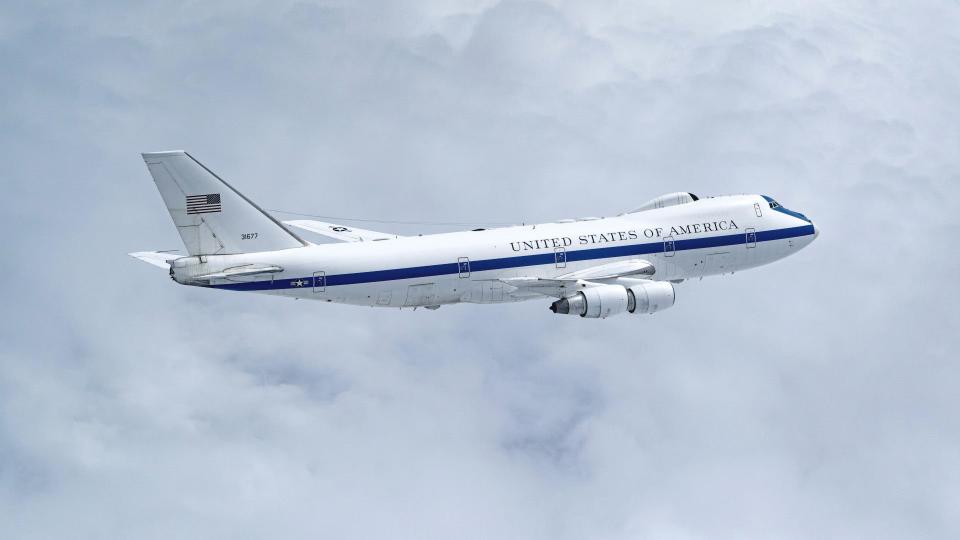 One of the Air Force's four existing E-4B Nightwatch aircraft. <em>USAF</em>