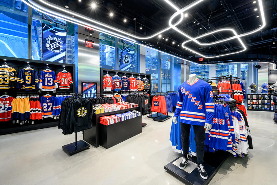 A look inside the NHL Shop in New York City. - Credit: Courtesy of Fanatics