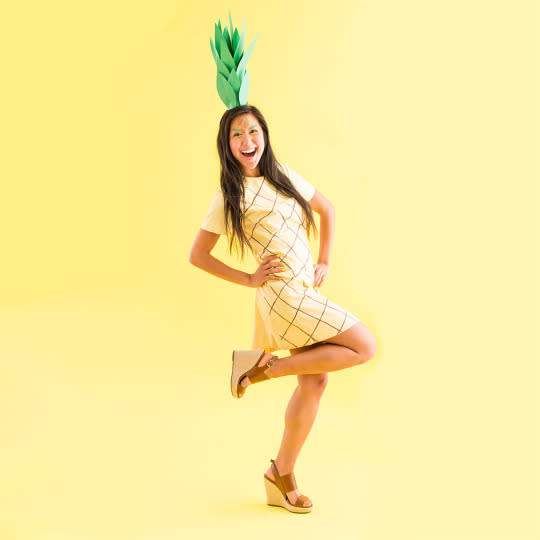 HOW TO MAKE A PINEAPPLE HALLOWEEN COSTUME