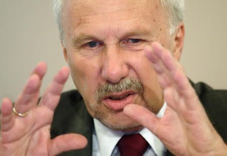 Ewald Nowotny in Vienna, June 8, 2015. REUTERS/Heinz-Peter Bader