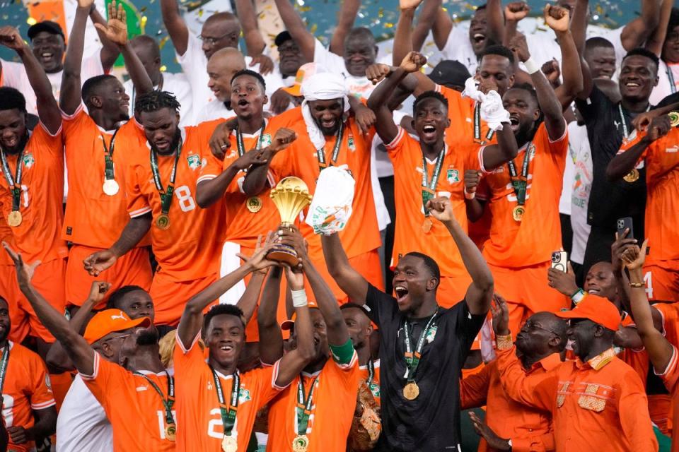 The Ivorians’ success was their third Afcon triumph after 1992 and 2015 (AP)